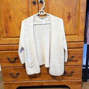 Andrea Jovine Beige Sweater Shrug XL